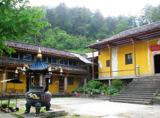 九华山心安寺翻修前